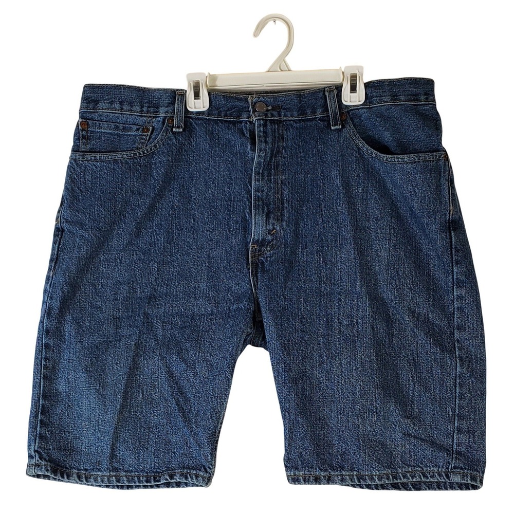 Levis 505 Regular Fit Denim Shorts Mens 38 Medium Wash Blue WaterLess 505-2111